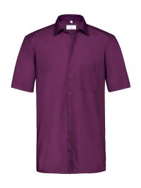 Herrenhemden kurz mit Kent-Kragen in 10 Farben und Brusttasche, Regular Fit